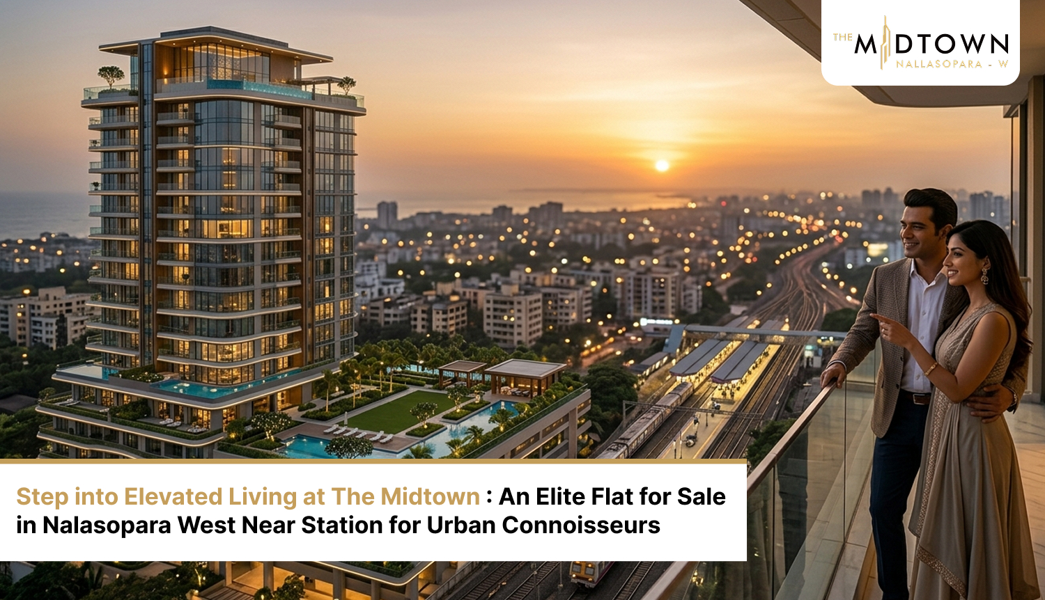 Step into Elevated Living at The Midtown: An Elite Flat for Sale in Nalasopara West Near Station for Urban Connoisseurs